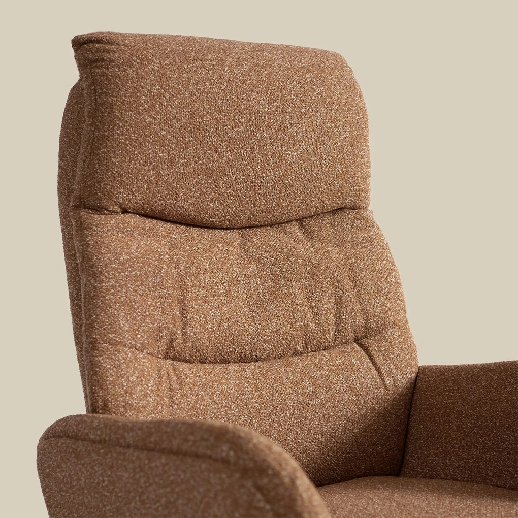 Elektrisch Verstelbare Stoel Stof Terracotta