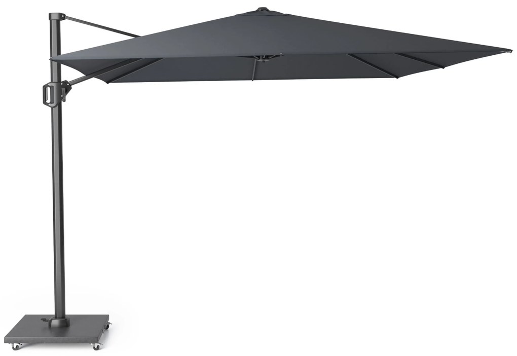 Platinum Challenger zweefparasol 3x3m T1 premium (incl. voet + hoes) anthracite