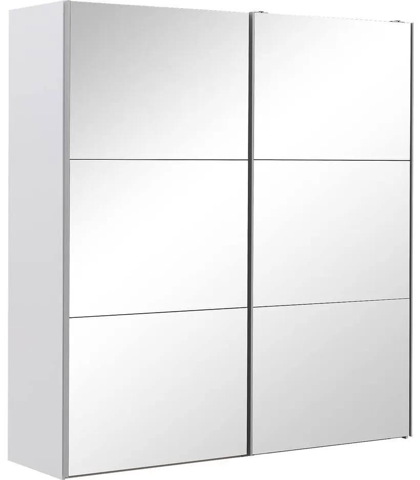 Goossens Kledingkast Easy Storage Sdk, 200 cm breed, 220 cm hoog, 2x 3 paneel spiegel schuifdeuren