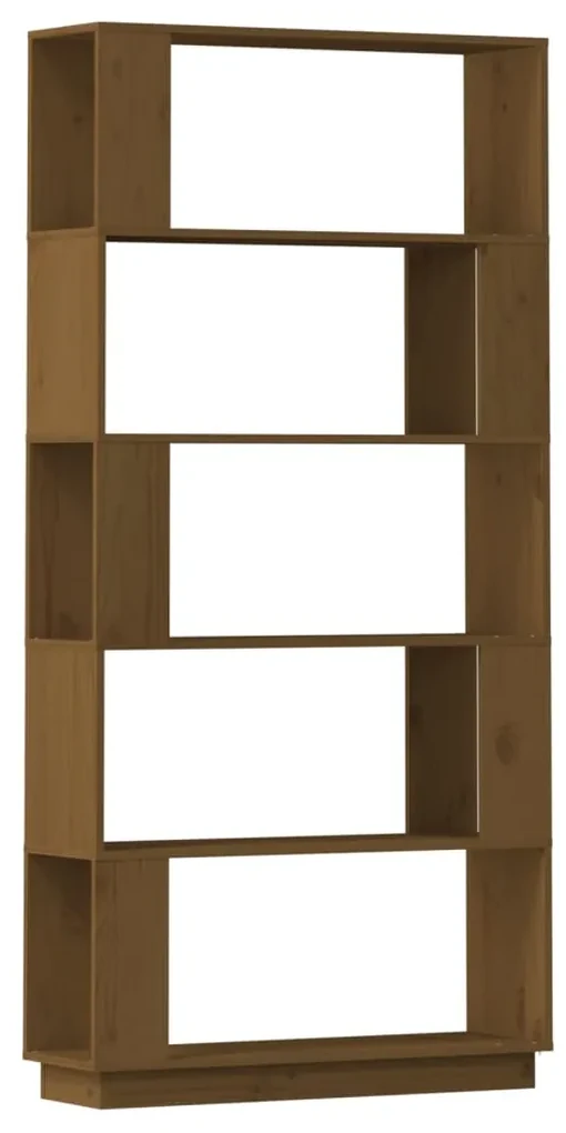 vidaXL Boekenkast/kamerscherm 80x25x163,5 cm grenenhout honingbruin