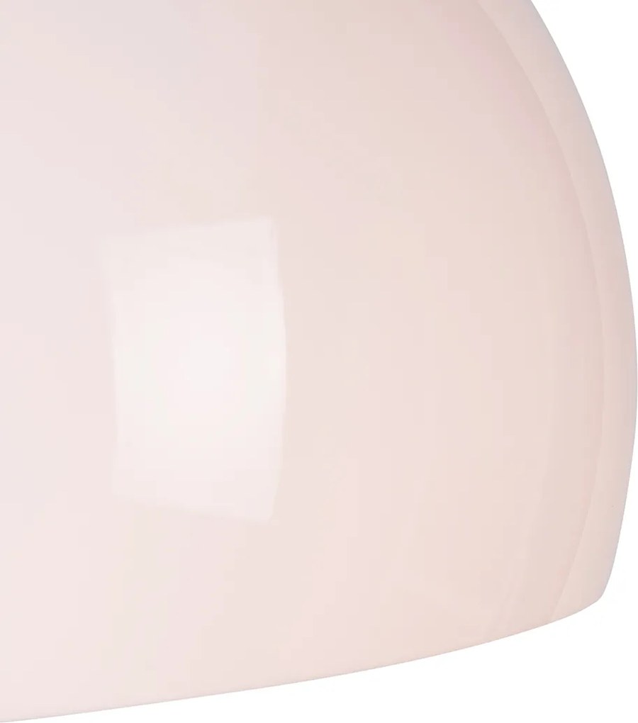 Smart booglamp chroom met witte kap incl. Wifi A60 - Arc Basic