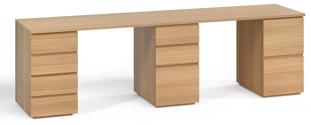 Werkblad bureau fineereik L250cm, Working