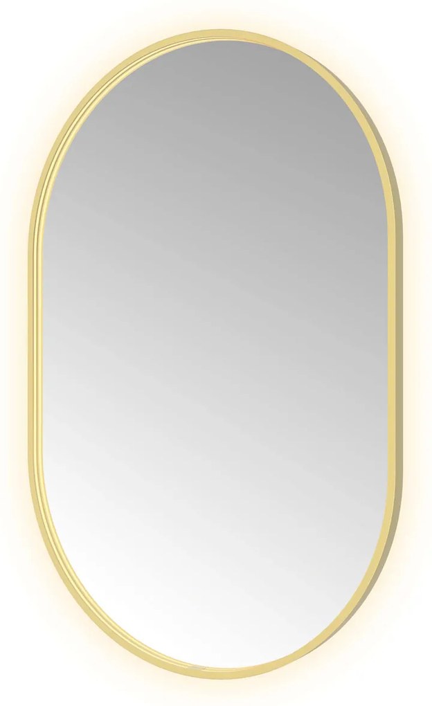 Hotbath &More Oval spiegel ovaal 80x120cm geborsteld messing PVD