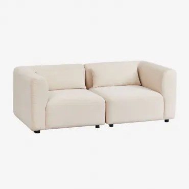 2-delige Modulaire Bank Fogler Corduroy Linnen Beige - Sklum
