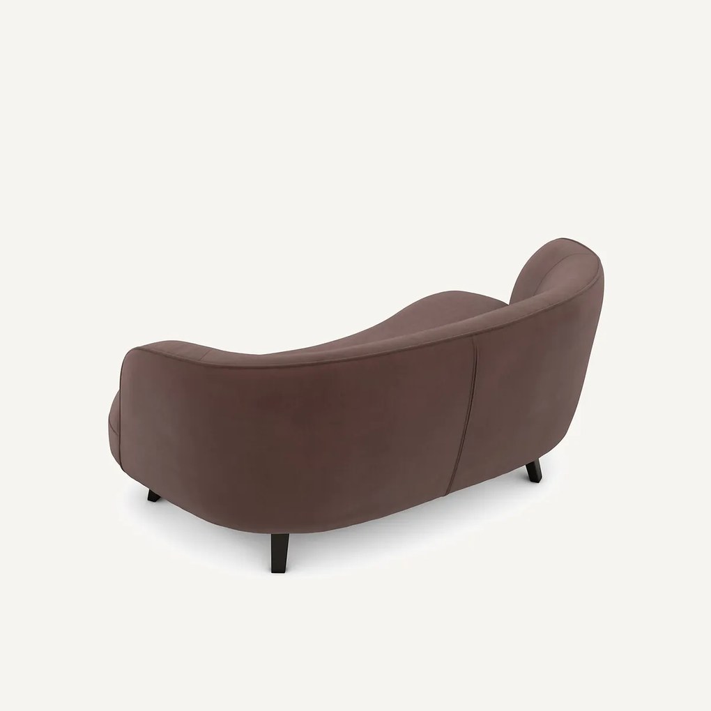 XS zitbank in linnen fluweel, Rosebury, ontwerp door Emmanuelle Gallina