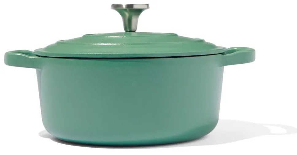 HEMA Braadpan Ø24cm Lyon Gietijzer Groen