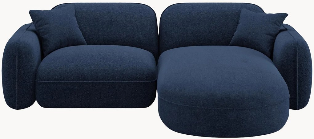 Modulaire fluwelen hoekbank Lucien, (3-zits), hoekdeel links