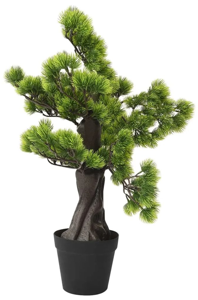 vidaXL Kunstplant met pot pinus bonsai 60 cm groen