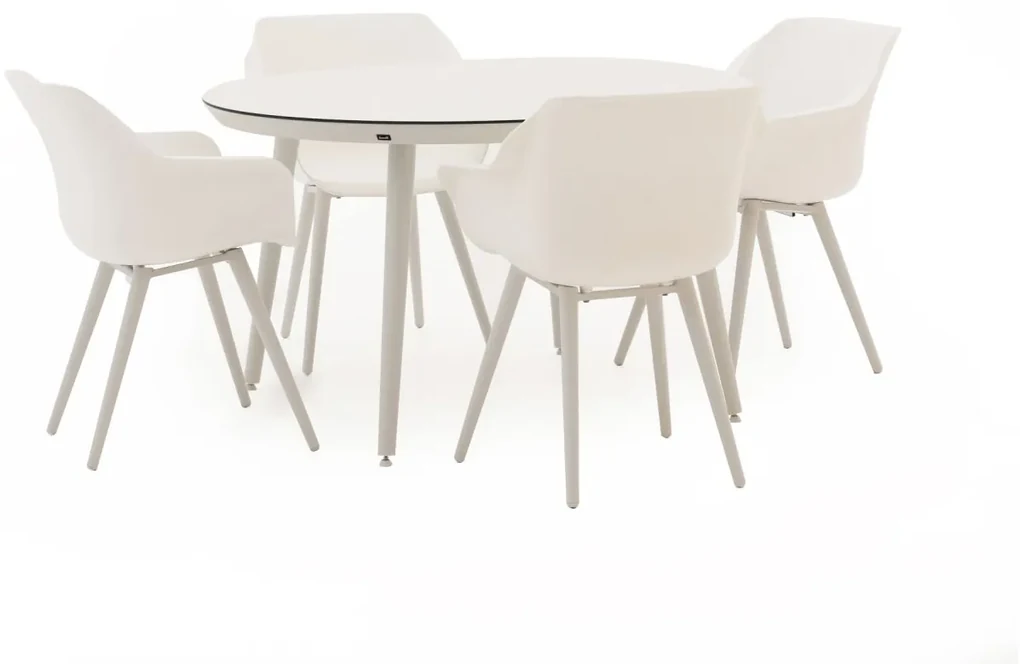 Hartman Sophie Studio Ø128cm dining tuinset 5-delig