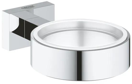 Grohe Essentials Cube wandhouder voor zeepschaal zeepdispenser of glas chroom 40508001