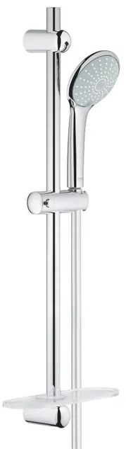 GROHE Euphoria 110 Duo Glijstangset - 60cm - ronde handdouche - 2 straalsoorten - gladde doucheslang - met zeepschaal - chroom 27230001