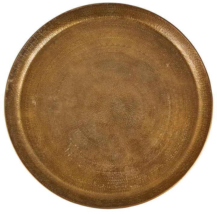 Decoratieplateau reliëf - antiek goud - Ø29 cm