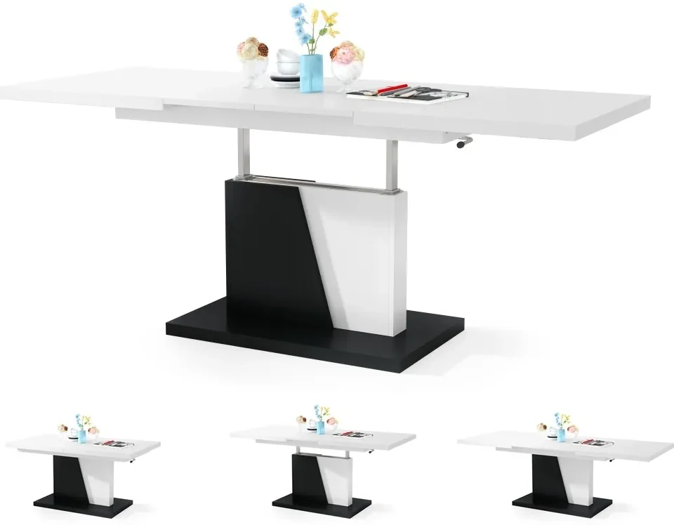 Mazzoni GRAND NOIR wit / zwart, salontafel