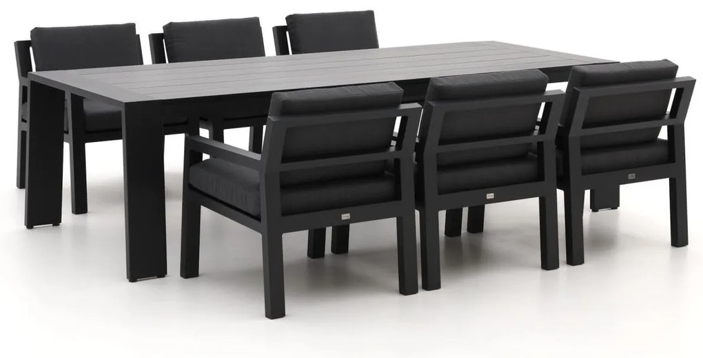 Bellagio Vinadio 255cm low dining tuinset 7-delig