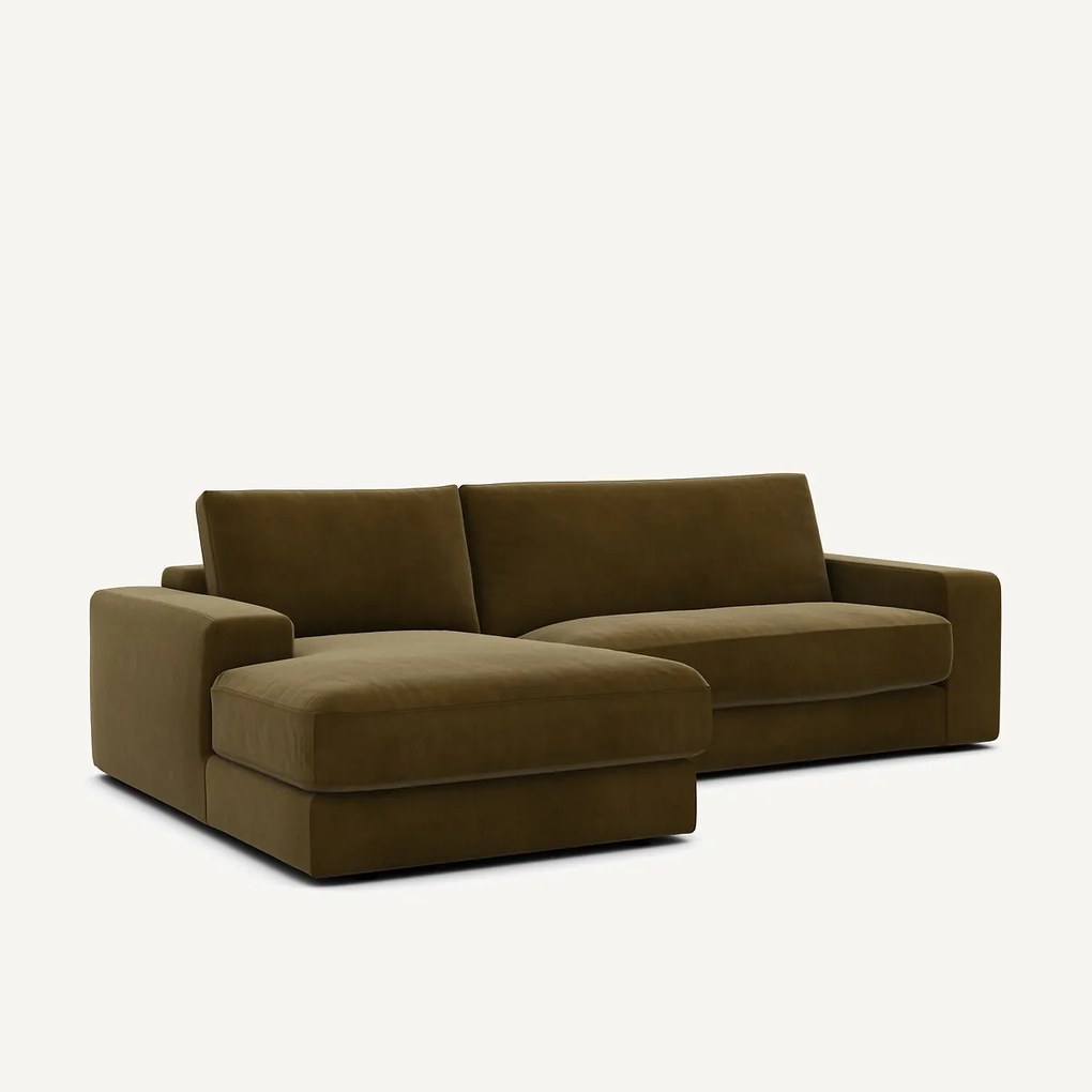 Hoekbank in fluweel, Skander