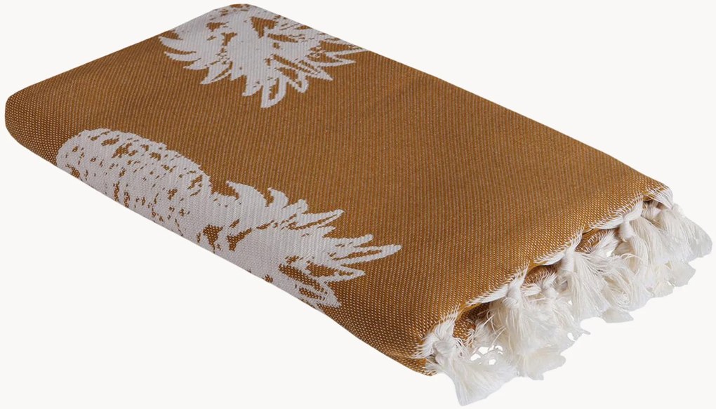 Jacquard katoenen hamamdoek Ananas