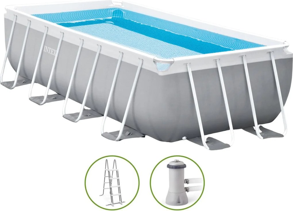 Intex opbouwzwembad'Prism Frame Set'- rechthoekig - L400 x B200 x H100 cm