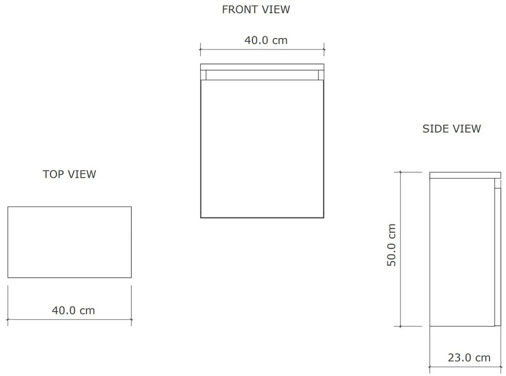Gliss Design Echo toiletmeubel 40cm artisan eiken