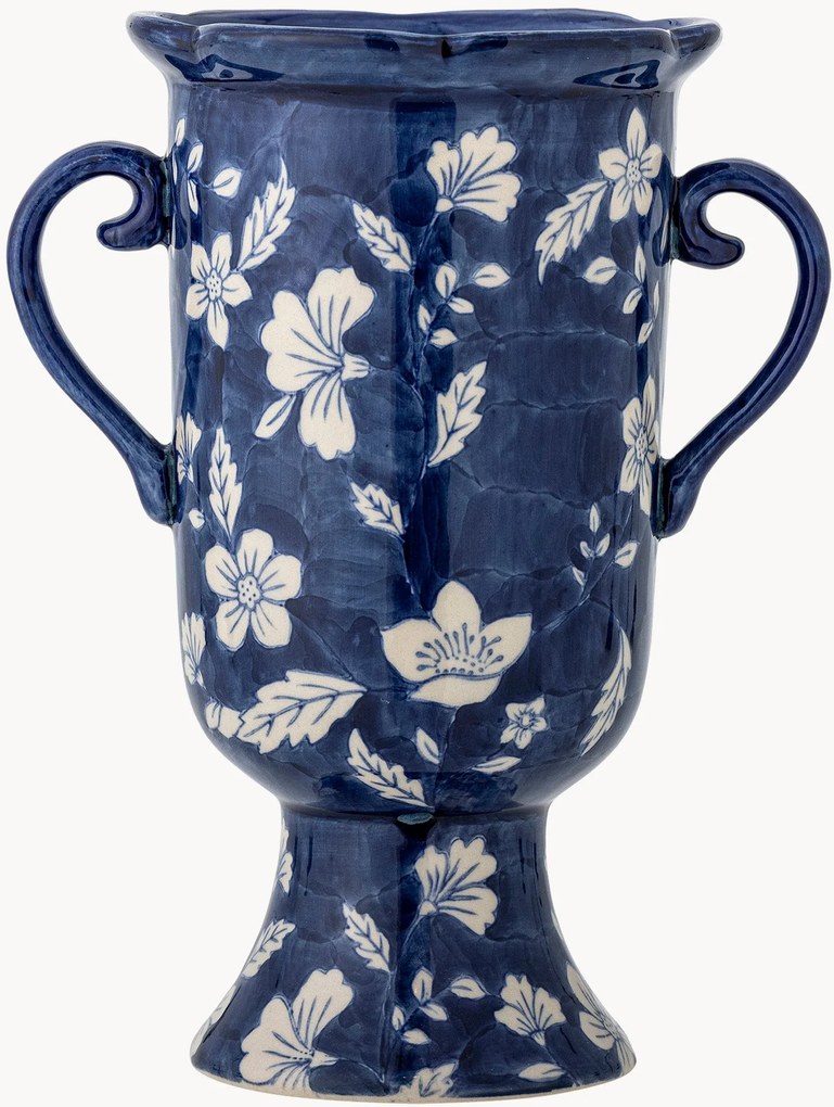 Handbeschilderde decoratieve vaas Amara, H 21 cm