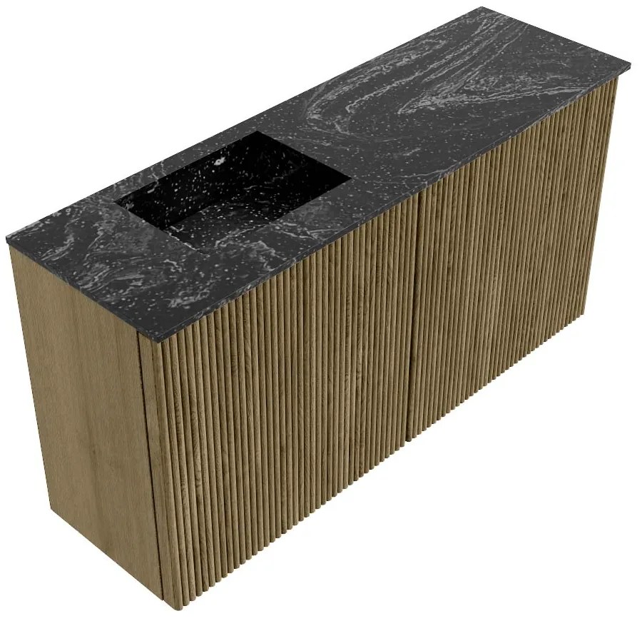 Mondiaz Joya DLux 80cm toiletmeubel dusk met wastafel faye links 1 kraangat lava
