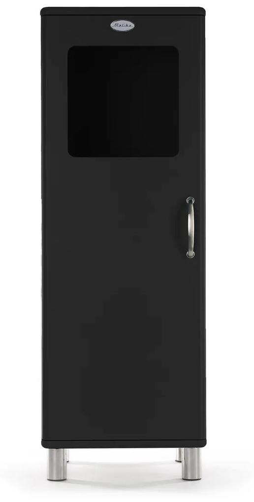 Tenzo Malibu Retro Locker Kast Zwart - 50x41x143cm.