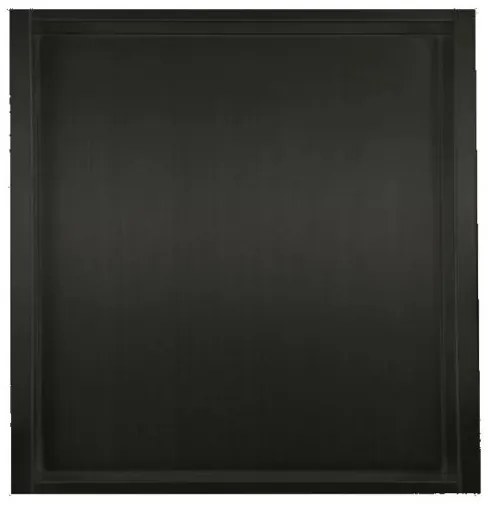 Mueller Black inbouwnis mat zwart 30x30x7cm RVS