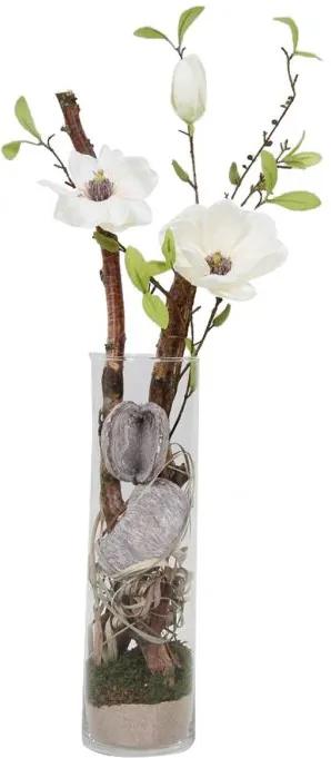 Decoratie setje witte magnolia