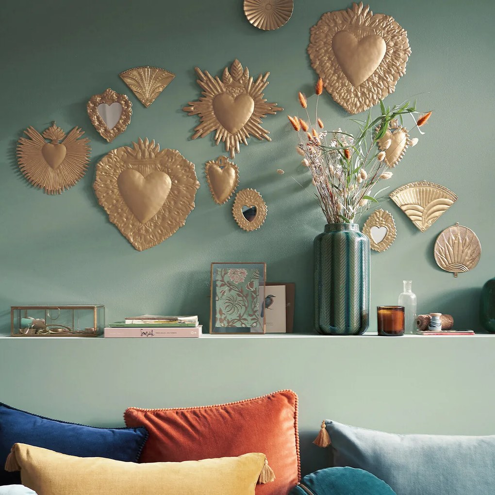 Wanddecoratie ex-voto in messing, Strakaza