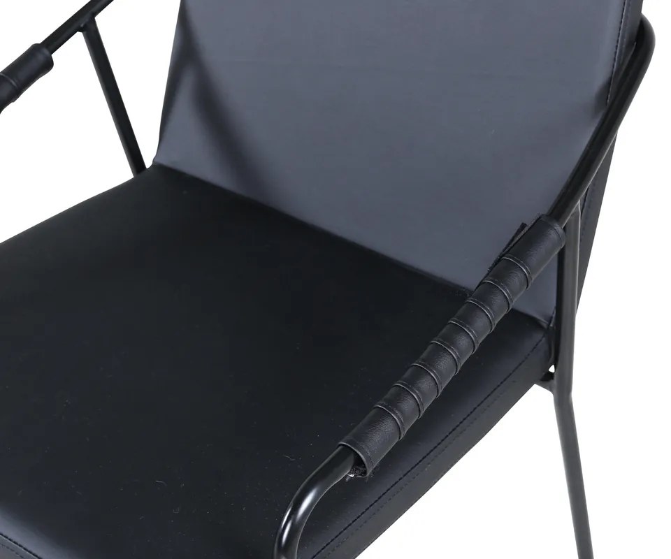 Jörn Eetkamerstoel - Mattias - Zwart - PU-Leer - Jörn