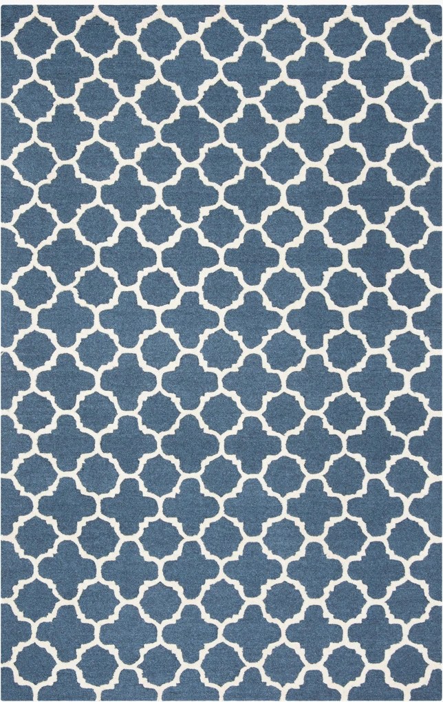 Handgetuft laagpolig wollen vloerkleed Bessa