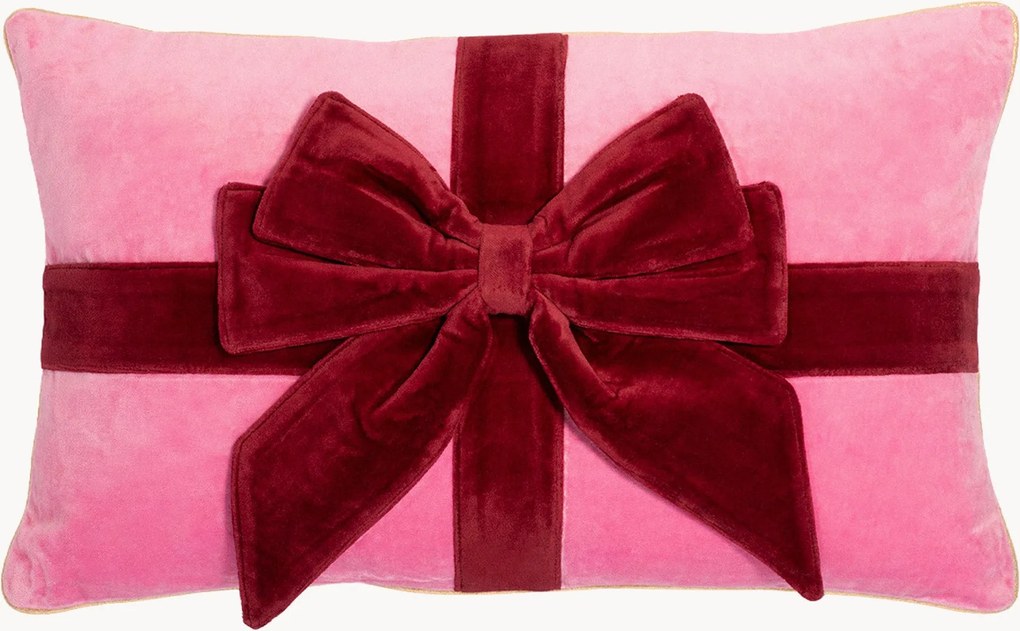 Fluwelen kussen Bow