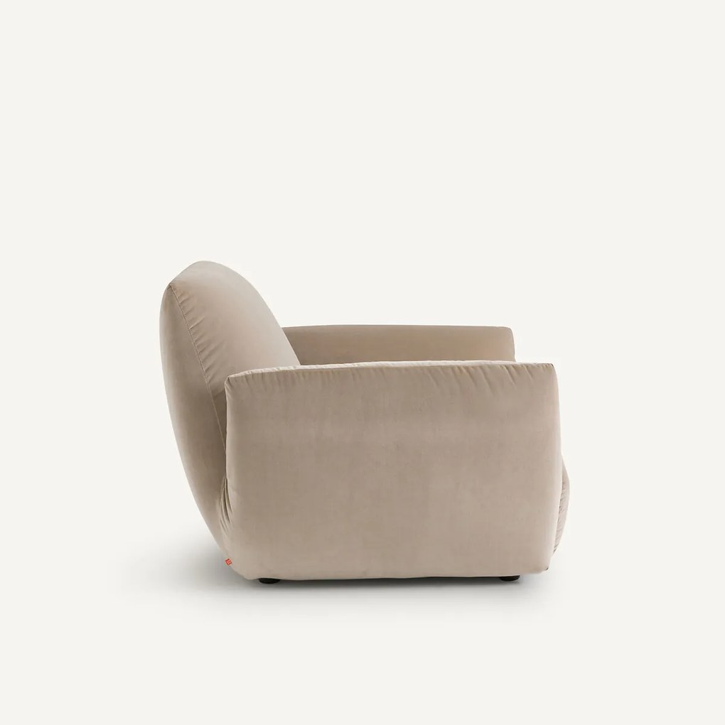 Fauteuil in fluweel, Spogano