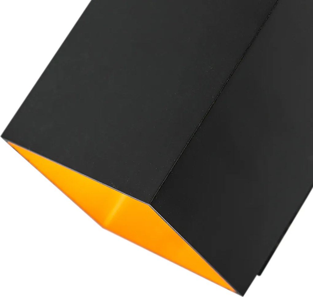 Smart wandlamp zwart en goud vierkant incl. Wifi G9 - Sola