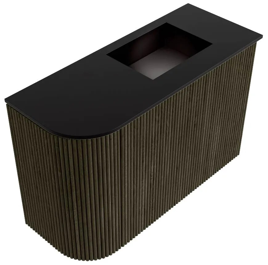 Mondiaz Joya 60cm toiletmeubel ronding links shadow met wastafel faye rechts zonder kraangat urban