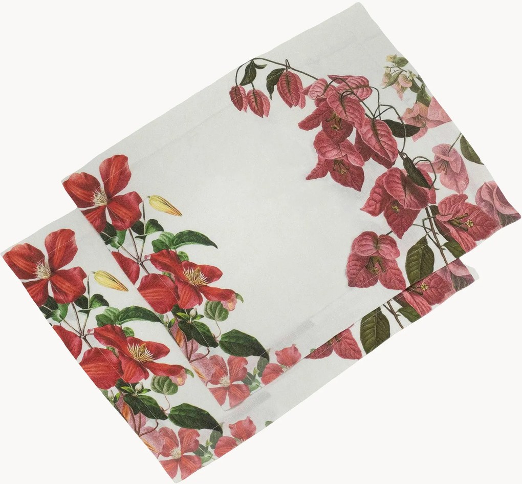 Linnen placemats Climbing Flowers, 2-delig