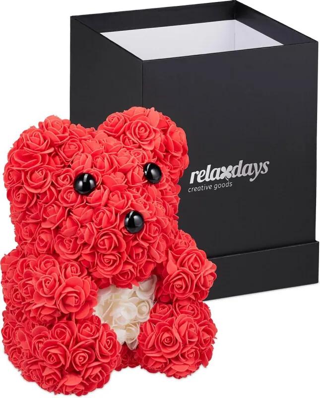 Rozenbeer met geschenkdoos - bloemenbeer gift box - roosbeer - rose bear