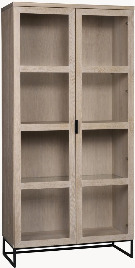 Eikenhouten vitrinekast Everett