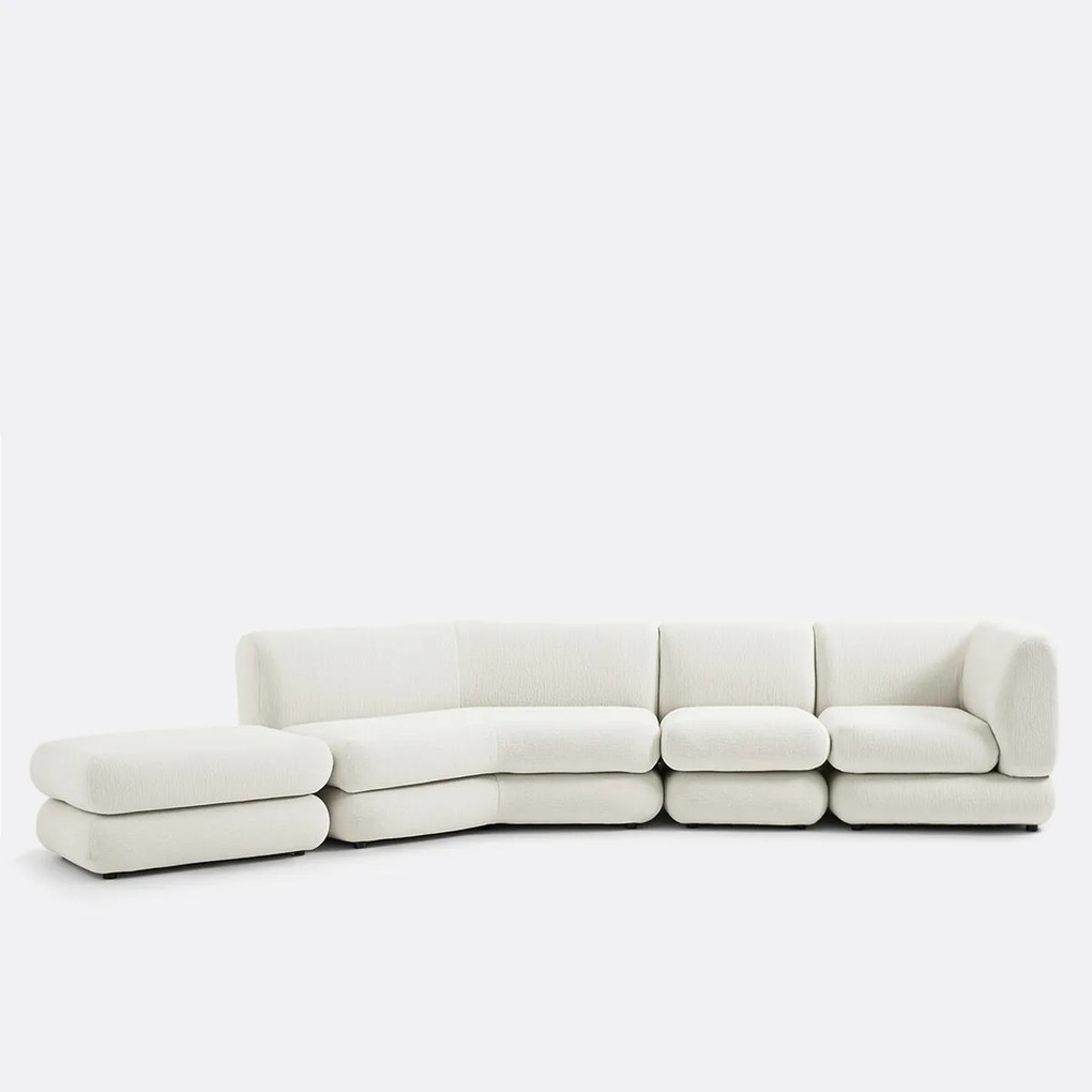 Modulaire haardstoel, reliëf stof, HOOVER