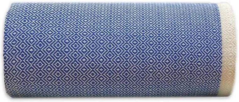 Sprei / grand foulard blauw Diamant, katoen 195 - 300 cm