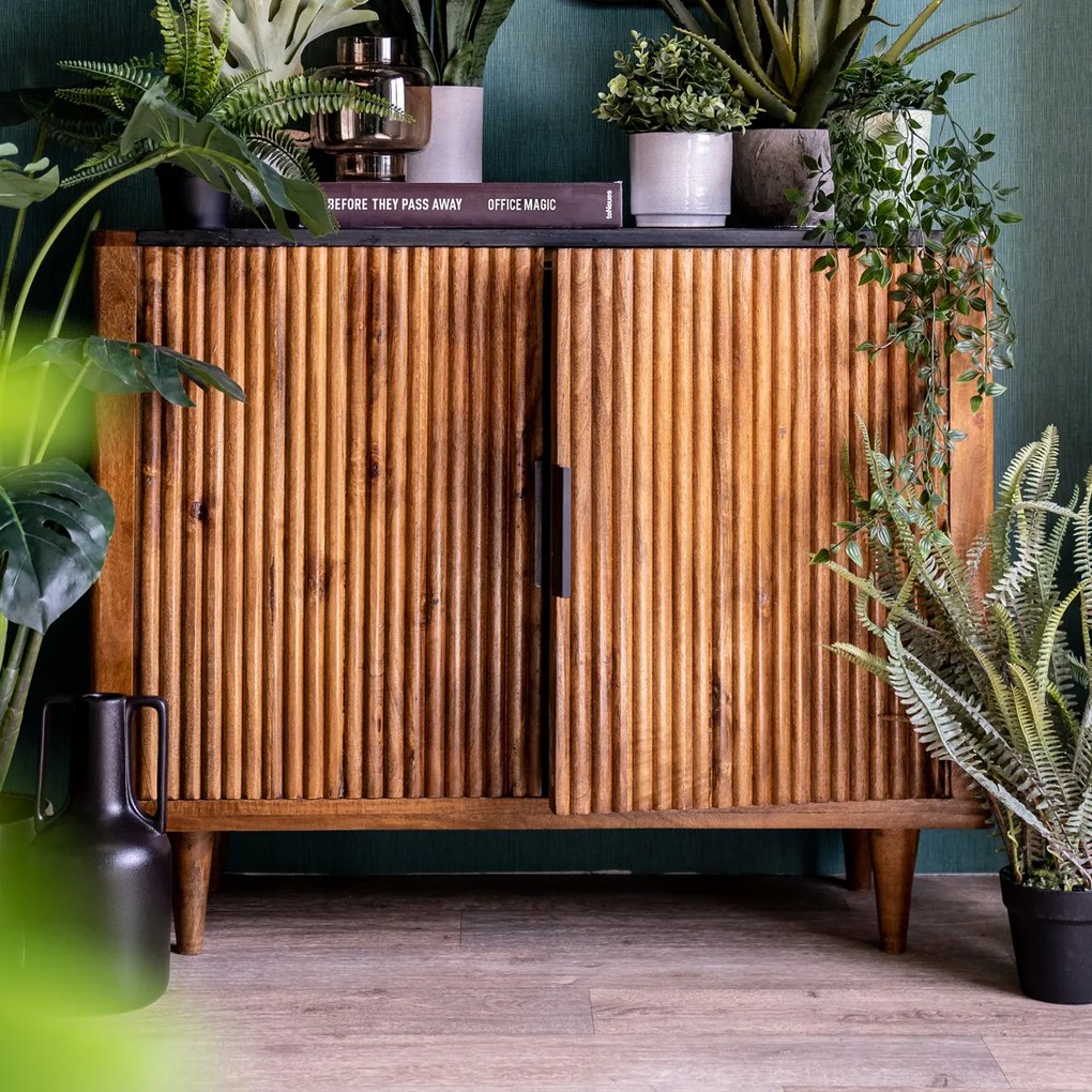 Eleonora Carter Retro Dressoir Mangohout 105 Cm - 105x41x85cm.