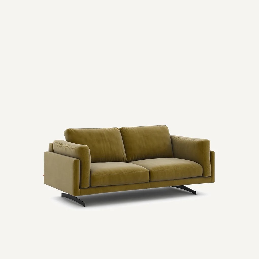 Bank in fluweel, 2-zit, César