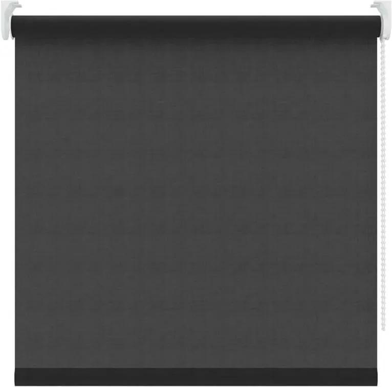 Rolgordijn lichtdoorlatend - zwart - 210x190 cm - Leen Bakker