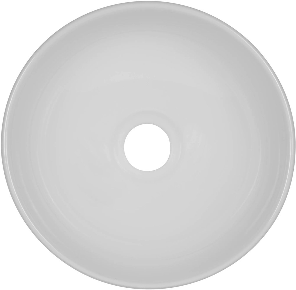 Saqu Soft ronde waskom Ø28x10cm keramiek wit