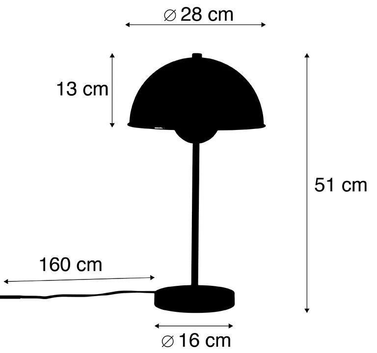 Retro tafellamp zwart met goud - Magnax Design, Retro E27 rond Binnenverlichting Lamp
