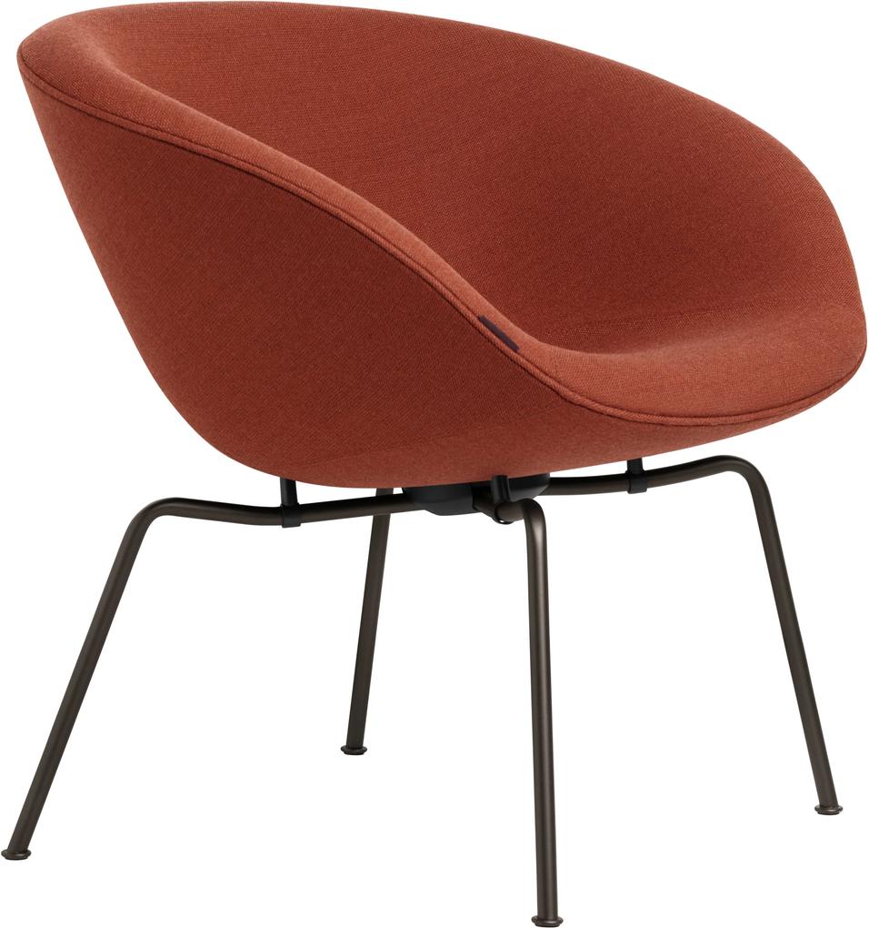 Fritz Hansen Pot fauteuil black/orange