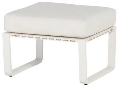 4 Seasons Outdoor | Largo footstool, white  Voetenbank    Wit weerbestendig