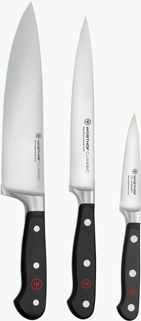 Messenset Classic van edelstaal, 3-delig