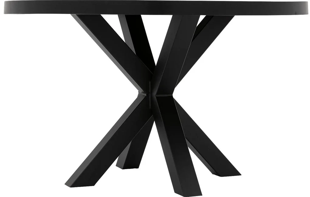 Goossens Eettafel Blade, Strak blad rond 110 x 110 cm 6 cm dik