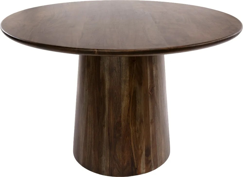 Ronde Eettafel Acaciahout - 130 X 130cm.