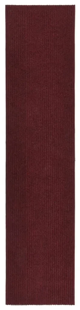 vidaXL Droogloopmat 100x450 cm bordeauxrood
